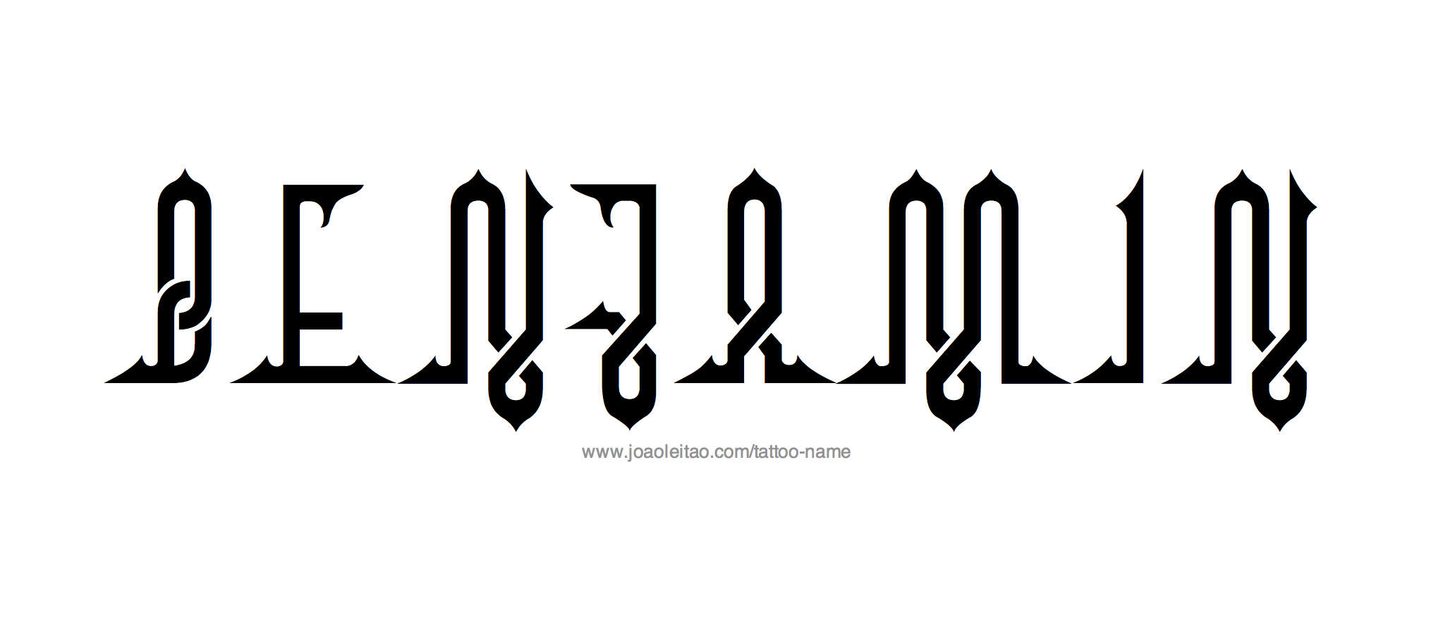 Benjamin Name Tattoo Designs